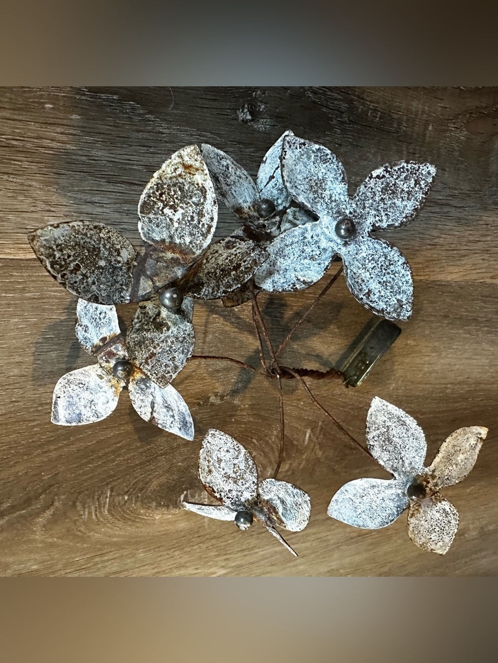 Rustic Metal Flower Garland from Terrain